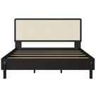 Cama Quenn Palhinha Oslo 27056 Pes Madeira 152 cm Artesano Cama Quenn Palhinha Oslo 27056 Pes Madeira 152 cm Artesano