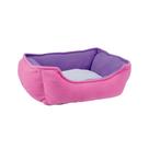 Cama Retangular M Rosa e Roxa