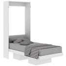 Cama Retratil De Parede Solteiro CM8015 Branco Tecno Mobili