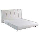 Cama Saturno Queen Bipartida com Cabeceira Paropas Cor Prata