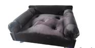 Cama Sofá Pet Para Cães E Gatos Feito em Suede Azul ou Rosa