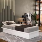 Cama Solteiro 8284 Oriental Foscarini Branco Cama Solteiro 8284 Oriental Foscarini Branco