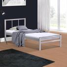 Cama Solteiro 88cm de Ferro Tubular Resistente