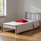 Cama Solteiro 88cm de Ferro Tubular Resistente
