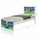 Cama Solteiro Adesivada Copa do Mundo Brasil com Colchão