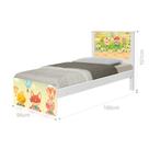 Cama Solteiro Adesivada Fazendinha Animais com Colchão Cama Solteiro Adesivada Fazendinha Animais com Colchão