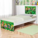 Cama Solteiro Adesivada Safari com Colchão