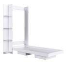Cama Solteiro Articulavel Vertical Estante 80 Vancouver Branco