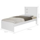 Cama Solteiro Branca com Colchão Cama Solteiro Branca com Colchão