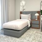 Cama Solteiro Cabeceira e Mesa c/ 2 gavetas Sob Medida MDF Cama Solteiro Cabeceira e Mesa c/ 2 gavetas Sob Medida MDF