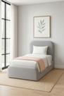 Cama Solteiro Cabeceira Estofada Quarto Moderno Alto Padrão
