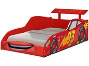 Cama Solteiro Carro McVeloz Vermelho