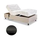 Cama Solteiro Centauro Corano Bufalo Negro 97x205x64 Sem Fio