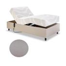 Cama Solteiro Centauro Linho Areia Bugatti 97x205x64 Pilati