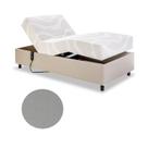 Cama Solteiro Centauro Velutto Visono 90x200x64 cm Sem Fio