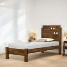 Cama Solteiro com Aplique Espelho Colônia Malbec