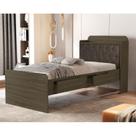 Cama Solteiro com Baú 2 Gavetas Tamires