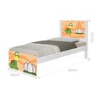Cama Solteiro com Cabeceira Adesivada Dinossauro Baby
