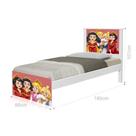 Cama Solteiro com Cabeceira Adesivada Princesas Medievais