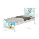 Cama Solteiro com Cabeceira Adesivada Ursinho Patrulheiro