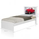 Cama Solteiro com Cabeceira Carro Classic Red