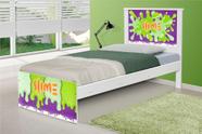 Cama Solteiro com Cabeceira Slime Menino