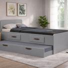 Cama Solteiro com Cama Auxilia e Gavetas Cindy Cama Solteiro com Cama Auxilia e Gavetas Cindy