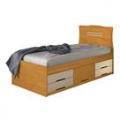 Cama Solteiro Com Colchão 88 Espuma D33 Pro Confort Cinamomo Off White Conquista