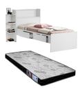 cama solteiro com gaveta acompanha colchão