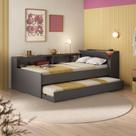 Cama Solteiro com Nicho e Cama Auxiliar Aria