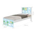 Cama Solteiro Corujinhas com Colchão