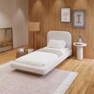 Cama Solteiro e Cabeceira Estofada 100% MDF Sob Medida Luxo