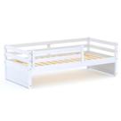 Cama Solteiro Eco Madeira Maciça Branco