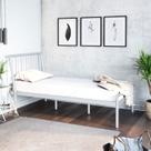 Cama Solteiro em Aço Begônia CabeCasa MadeiraOriginals