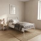 Cama Solteiro em Aço Tubular xJulia Branco Yescasa Cama Solteiro em Aço Tubular xJulia Branco Yescasa
