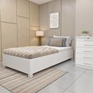 Cama Solteiro em MDP 94cm x 193cm Grecia Yescasa Branco Cama Solteiro em MDP 94cm x 193cm Grecia Yescasa Branco