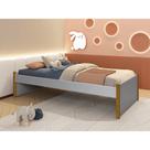 Cama Solteiro Evolutiva 2 em 1 Ravi com Pés Mel - Cinza Fosco Cama Solteiro Evolutiva 2 em 1 Ravi com Pés Mel - Cinza Fosco