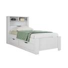 Cama Solteiro Invicta c/ 2 Gavetas Branco - Santos Andirá