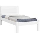 Cama Solteiro J&A Móveis Prisma 100% MDF para colchão de 88 cm de largura Branco-Branco/Lilás Cama Solteiro J&A Móveis Prisma 100% MDF para colchão de 88 cm de largura Branco-Branco/Lilás