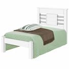 Cama Solteiro J&A Móveis Raissa 100% MDF para colchão de 88 cm de largura Branco Branco Lilás Cama Solteiro J&A Móveis Raissa 100% MDF para colchão de 88 cm de largura Branco Branco Lilás