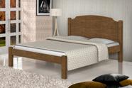 Cama Solteiro Maciel Castanho com Colchão