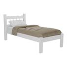 Cama Solteiro Madeira Maciça para Colchão 78/88 x 188cm Madri Multimóveis CR4141 Branca Cama Solteiro Madeira Maciça para Colchão 78/88 x 188cm Madri Multimóveis CR4141 Branca
