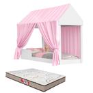 Cama Solteiro Montessoriana 88 Infantil Com Colchão Menino Menina Facil Acesso Quarto Criança Princesa Encanto Meninas