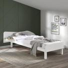 Cama Solteiro Pampa CabeCasa MadeiraMadeira Branco Lavado Cama Solteiro Pampa CabeCasa MadeiraMadeira Branco Lavado
