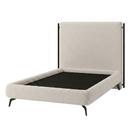 Cama Solteiro Pés Ferro Emma com Cabeceira Parise Bouclé Off White - Nexta Casa