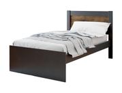 Cama Solteiro Prisma Preto com Jequitibá - JeA Móveis