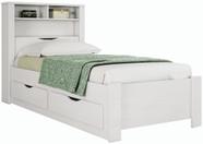 Cama solteiro santos andira invicta com bau e gaveta branca Cama solteiro santos andira invicta com bau e gaveta branca