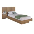 Cama Solteiro Suspensa Com Cabeceira E Mesa 80/90 Zurique Mel Cama Solteiro Suspensa Com Cabeceira E Mesa 80/90 Zurique Mel