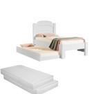 Cama Solteiro Tamanho Padrão 188x90 com Auxiliar 100% MDF Acompanha 2 Colchões D20