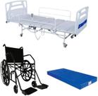 Cama Solteiro Turince 3 movimentos costas pernas e elevação da cama Motorizada ACOMPANHA D33 E CADEIRA DE RODAS